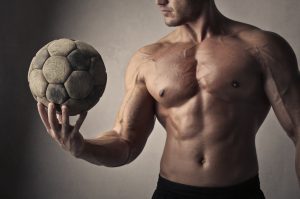 Gespierd lichaam voor voetballers