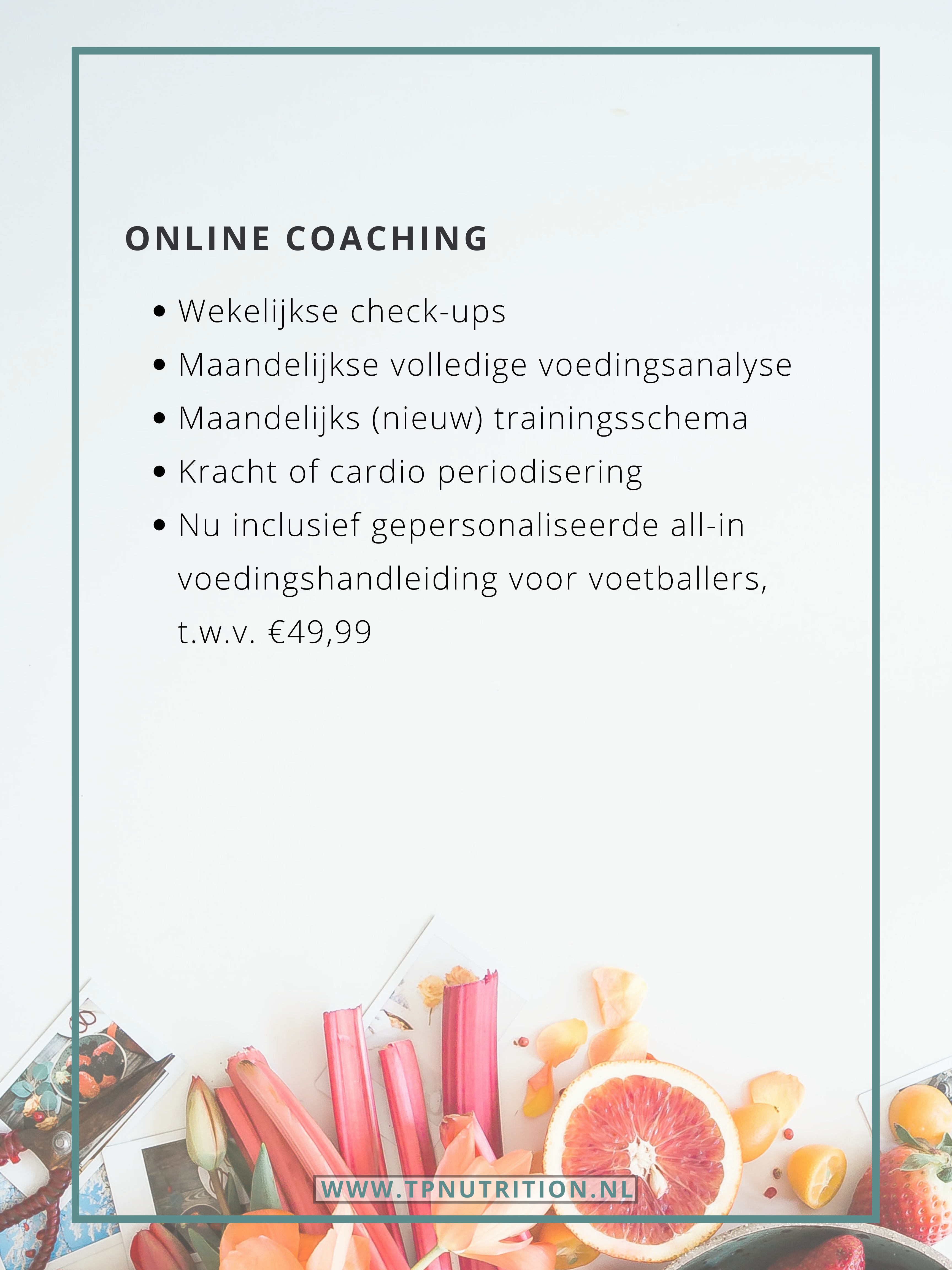 Online coaching inhoud
