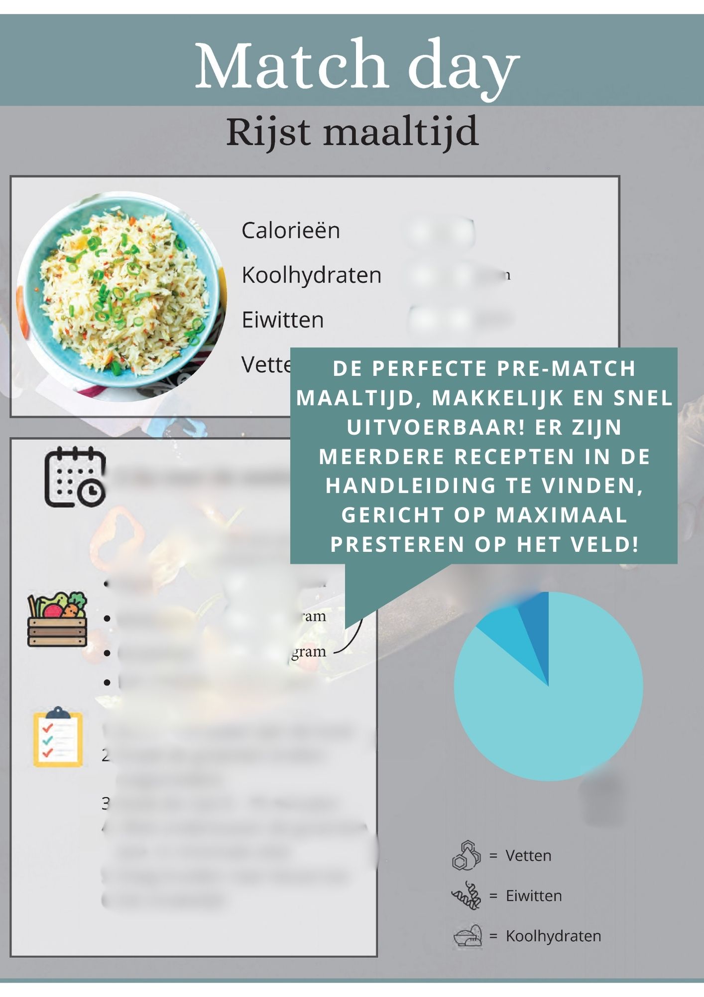 Wat eten voor de voetbalwedstrijd?